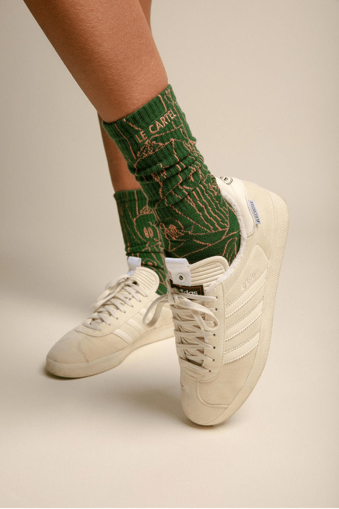 CATIMINI・Chaussettes tissées・Vert