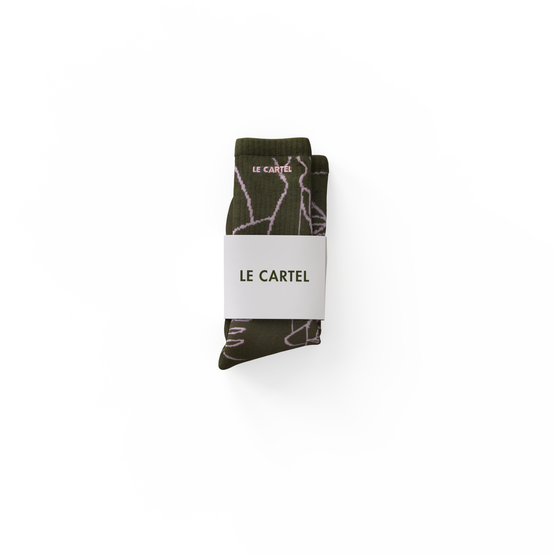 CATIMINI・Chaussettes tissées・Vert