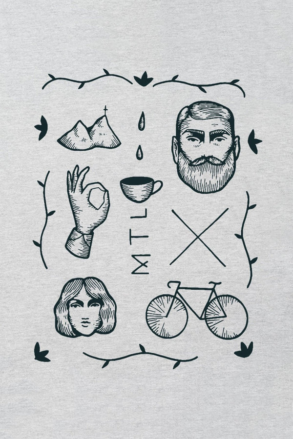 MTL・T-shirt unisexe・Gris - Le Cartel