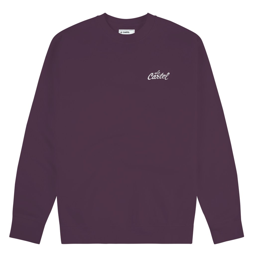 OG・Crewneck LE CARTEL・Prune - Le Cartel