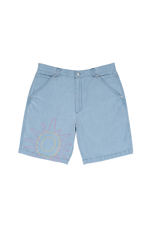 YÉYÉ・Short brodé・Denim