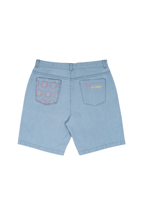 YÉYÉ・Short brodé・Denim