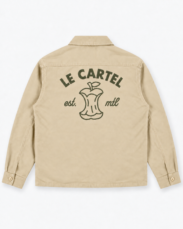 À PLEINES DENTS・Veste cargo brodée・Sable