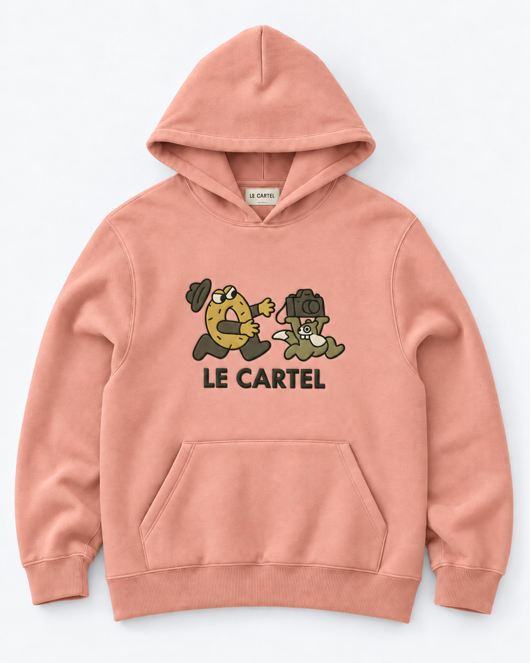 ATTRAPE-MOI SI TU PEUX・Hoodie unisexe brodé・Rose