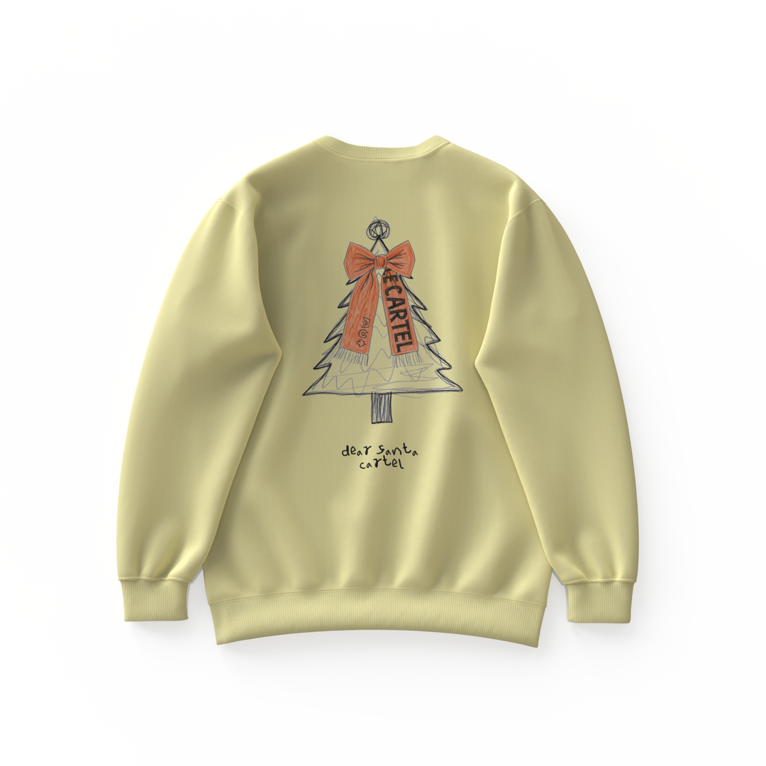 DEAR SANTA・Crewneck unisexe・Crème