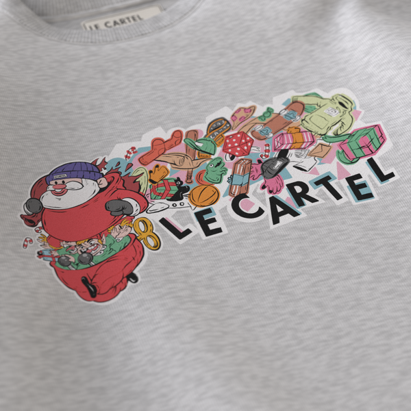 JOYEUX BORDEL・Crewneck unisexe・Gris chiné