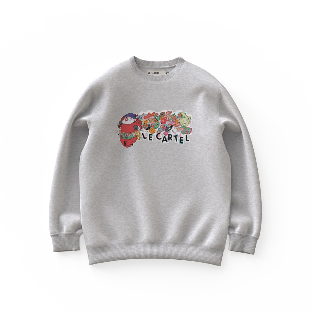 JOYEUX BORDEL・Crewneck unisexe・Gris chiné