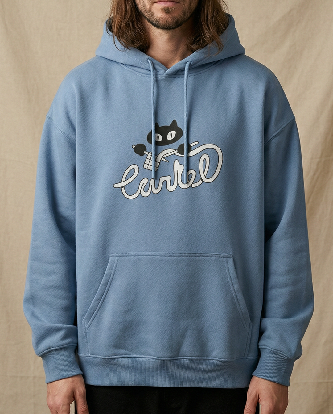 FURBALL・Unisex hoodie・Powder blue