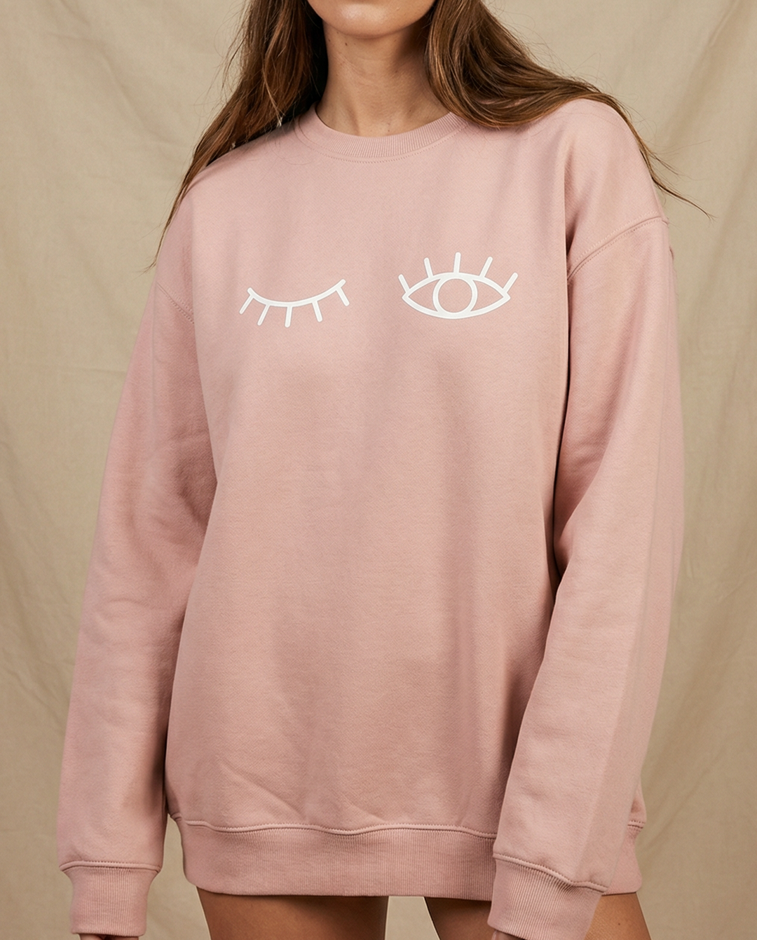 CLIN D'ŒIL・Crewneck unisex・Rose dust