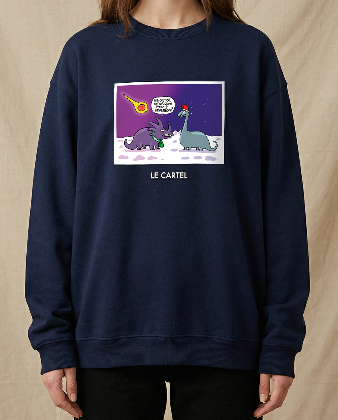 THE END・Crewneck unisex・Navy blue