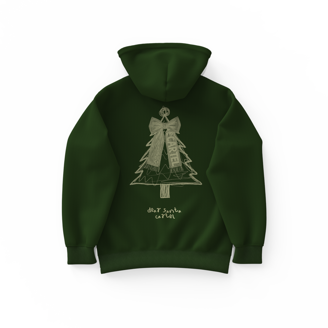 DEAR SANTA・Hoodie unisexe・Vert forêt