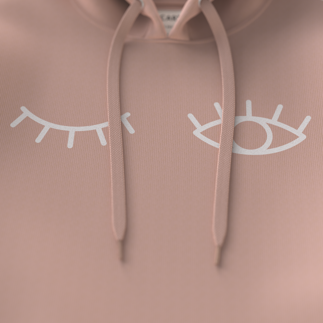 CLIN D’ŒIL・Hoodie unisexe・Rose poussière