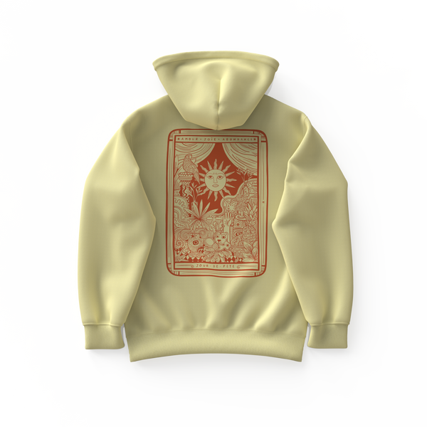 JOUR DE FÊTE . Hoodie unisexe . Crème