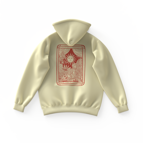 JOUR DE FÊTE . Hoodie unisexe . Crème