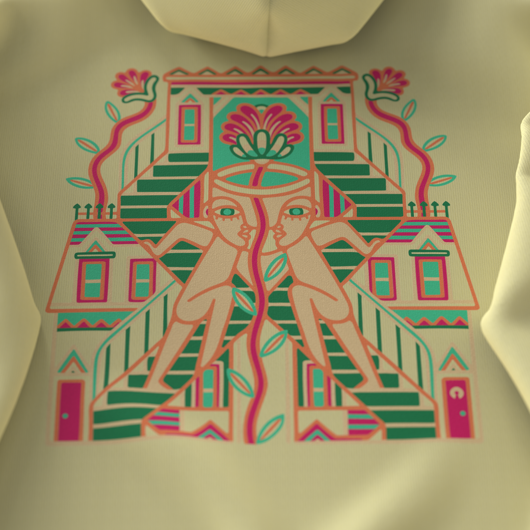 TANDEM・Unisex Hoodie・Cream