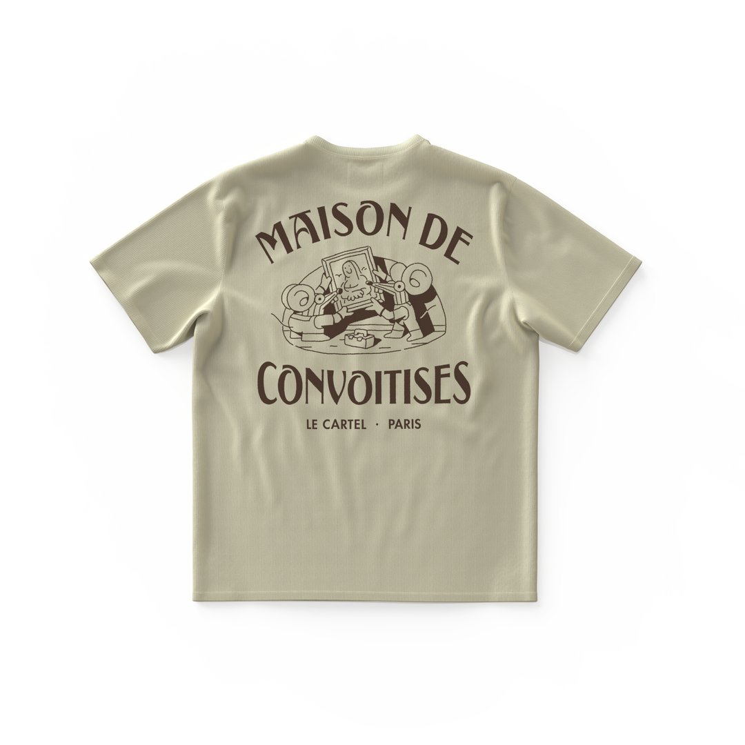 MAISON DE CONVOITISES・Large unisex T-shirt・Off-white