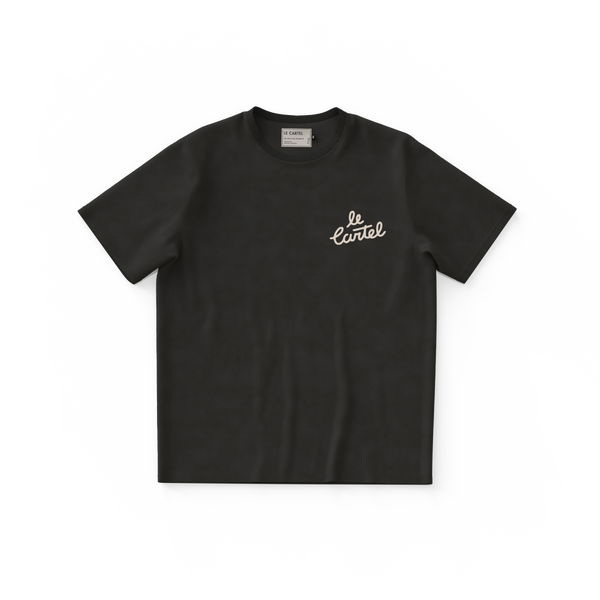WINTER IS OVER・T-shirt ample unisexe・Noir délavé