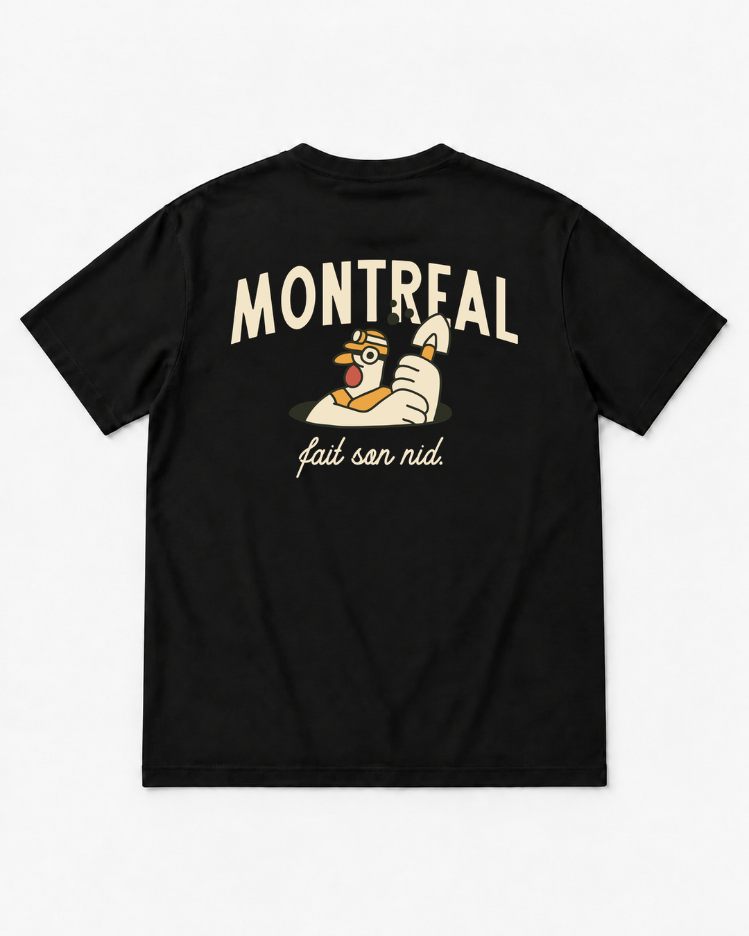 MONTRÉAL FAIT SON NID・T-shirt unisexe・Noir