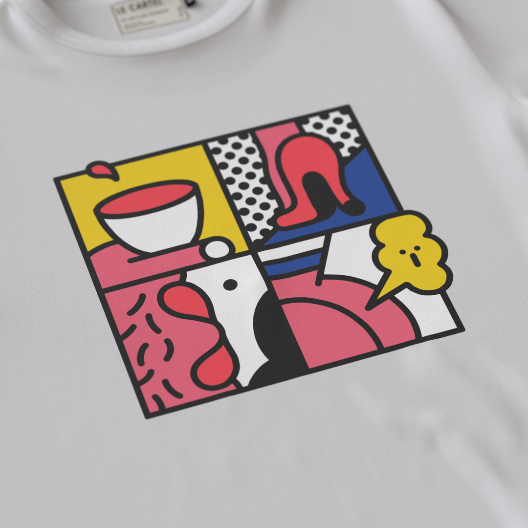 ÇA PUE・T-shirt unisexe・Blanc
