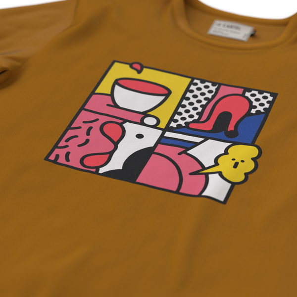 ÇA PUE・T-shirt unisexe・Orange
