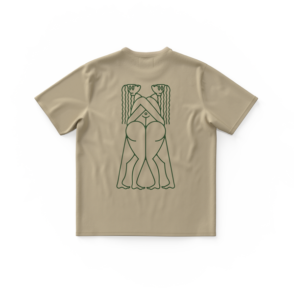 COLLÉ-SERRÉ・T-shirt unisexe・Sable