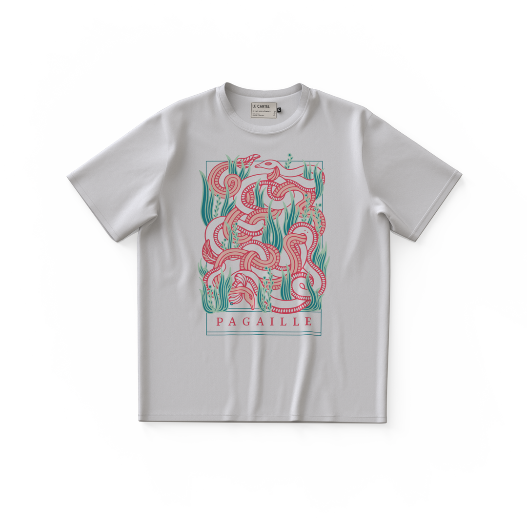 PAGAILLE・Unisex T-shirt・White
