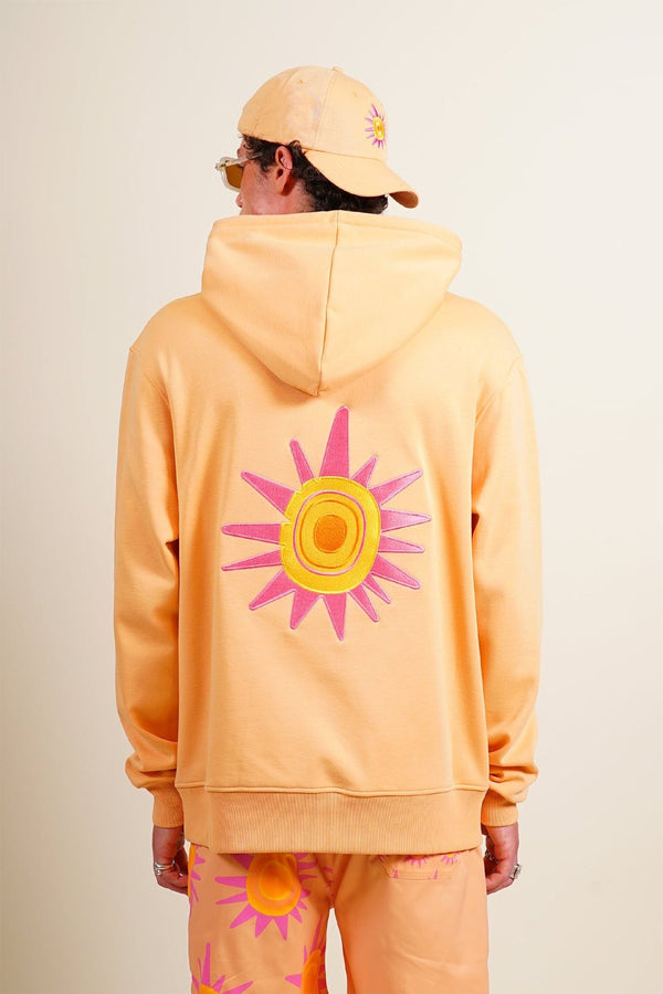 BURNING SUN・Hoodie unisexe・Pêche - Le Cartel