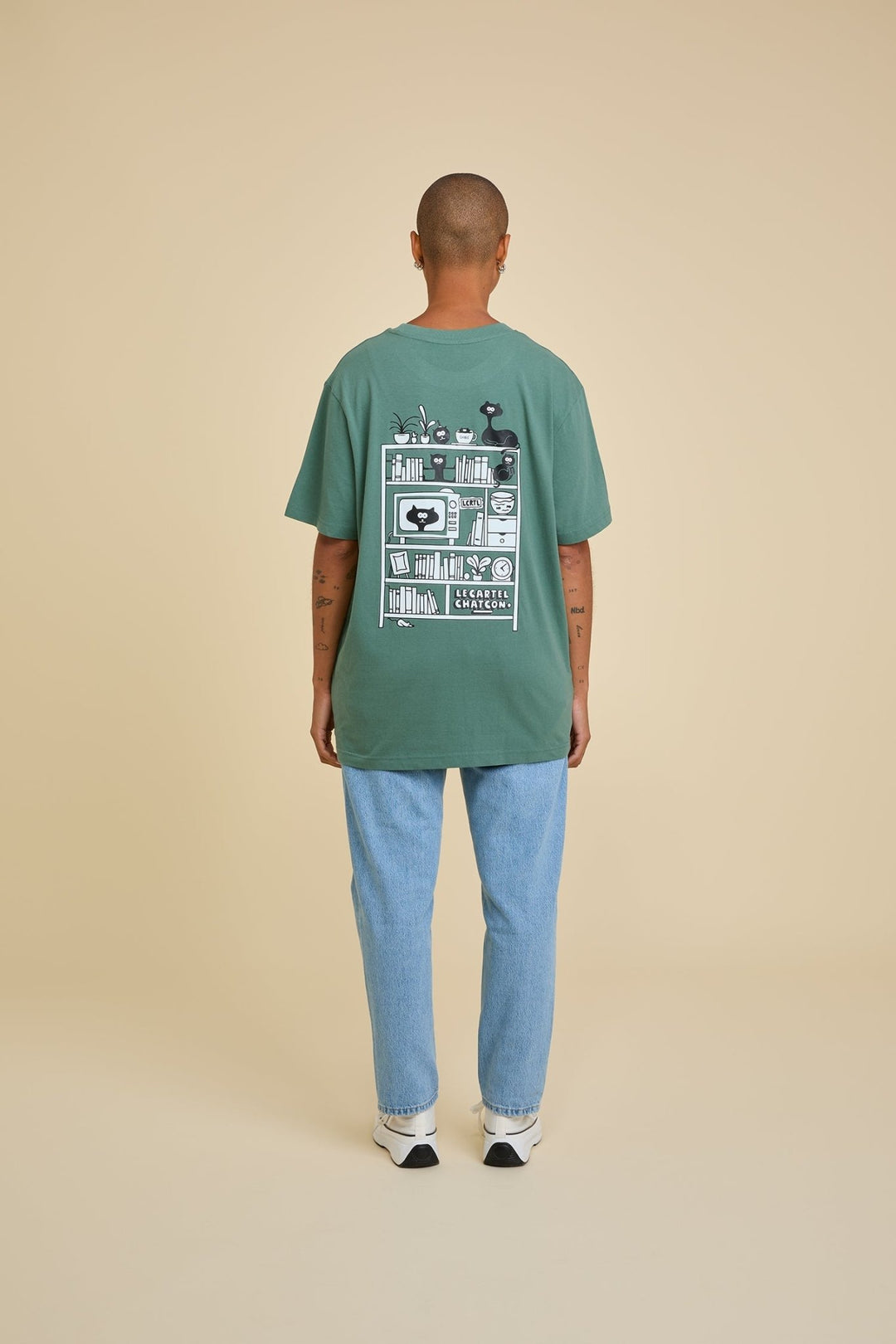 CHAT DE SALON・T - shirt unisexe・Vert d'eau - Le Cartel