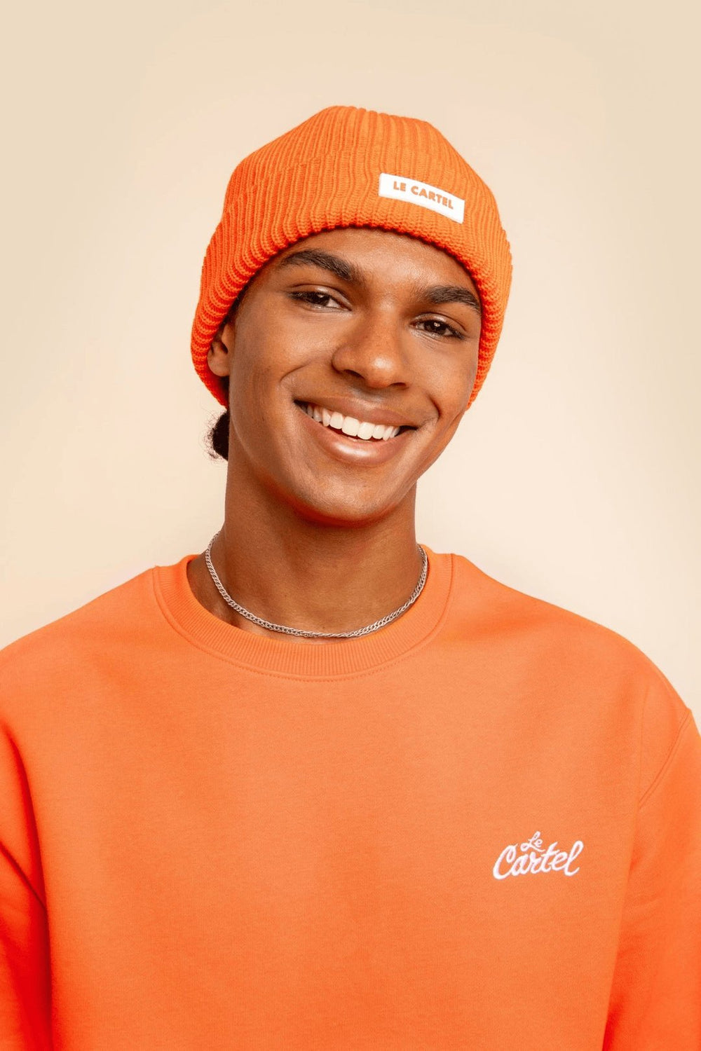 CHUNKY・Tuque grosse maille・Orange - Le Cartel
