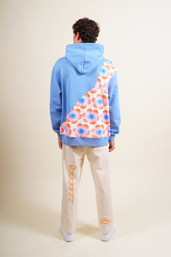 FLOWER POWER・Hoodie unisexe・Bleu poudre - Le Cartel