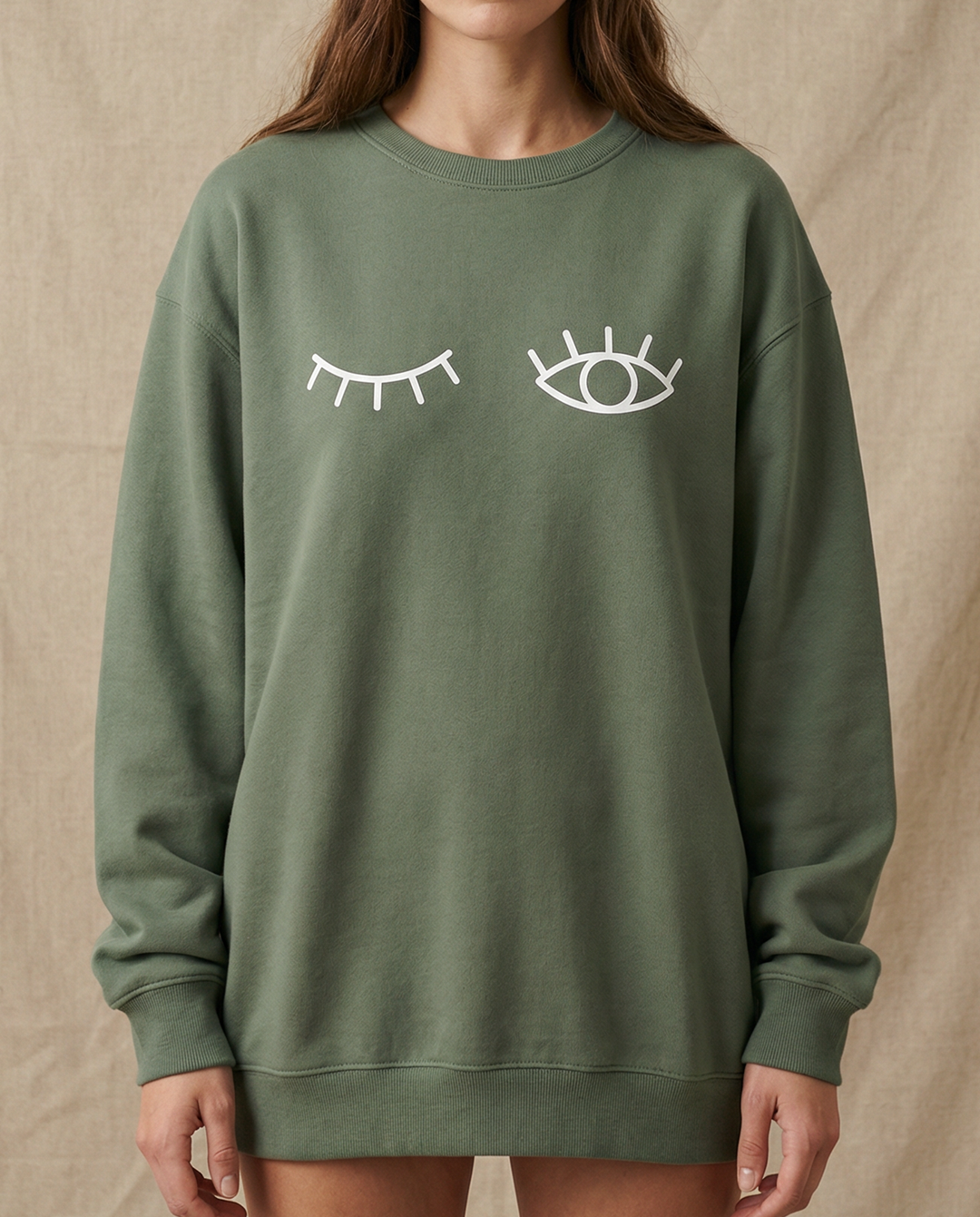 CLIN D'ŒIL・Crewneck unisex・Sage green