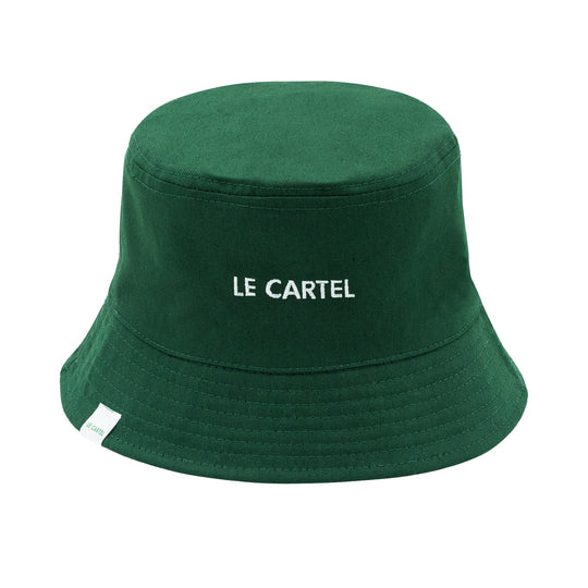 BOUTON D'OR・Bucket hat réversible・Vert - Le Cartel
