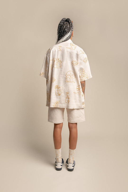 CABRIOLES・Chemise brodée・Sable - Le Cartel