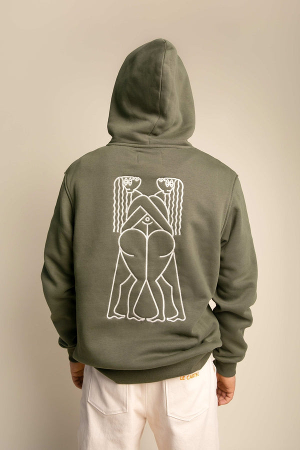 COLLÉ-SERRÉ・Hoodie unisexe・Vert forêt - Le Cartel