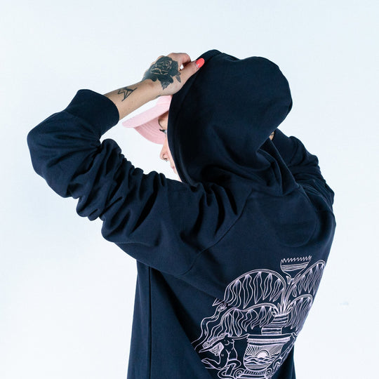 FONTAINE・Hoodie unisexe・Bleu marin - Le Cartel