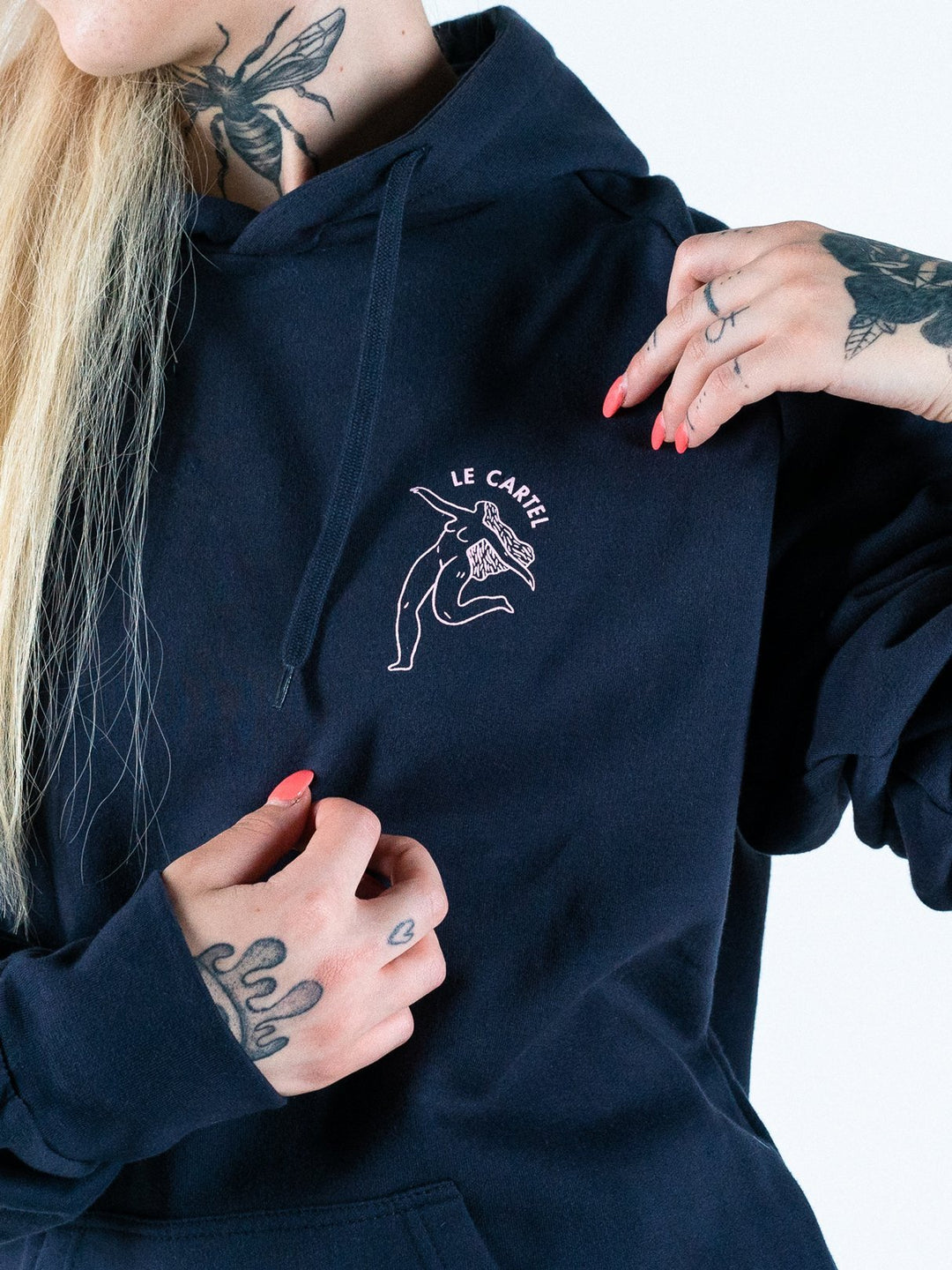 FONTAINE・Hoodie unisexe・Bleu marin - Le Cartel